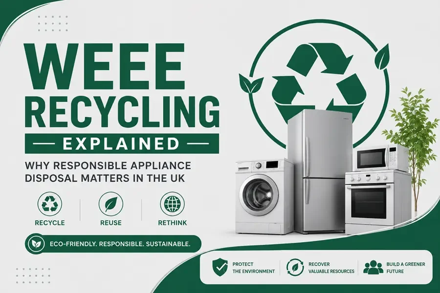 WEEE recycling explained for responsible appliance disposal and recycling in the UK